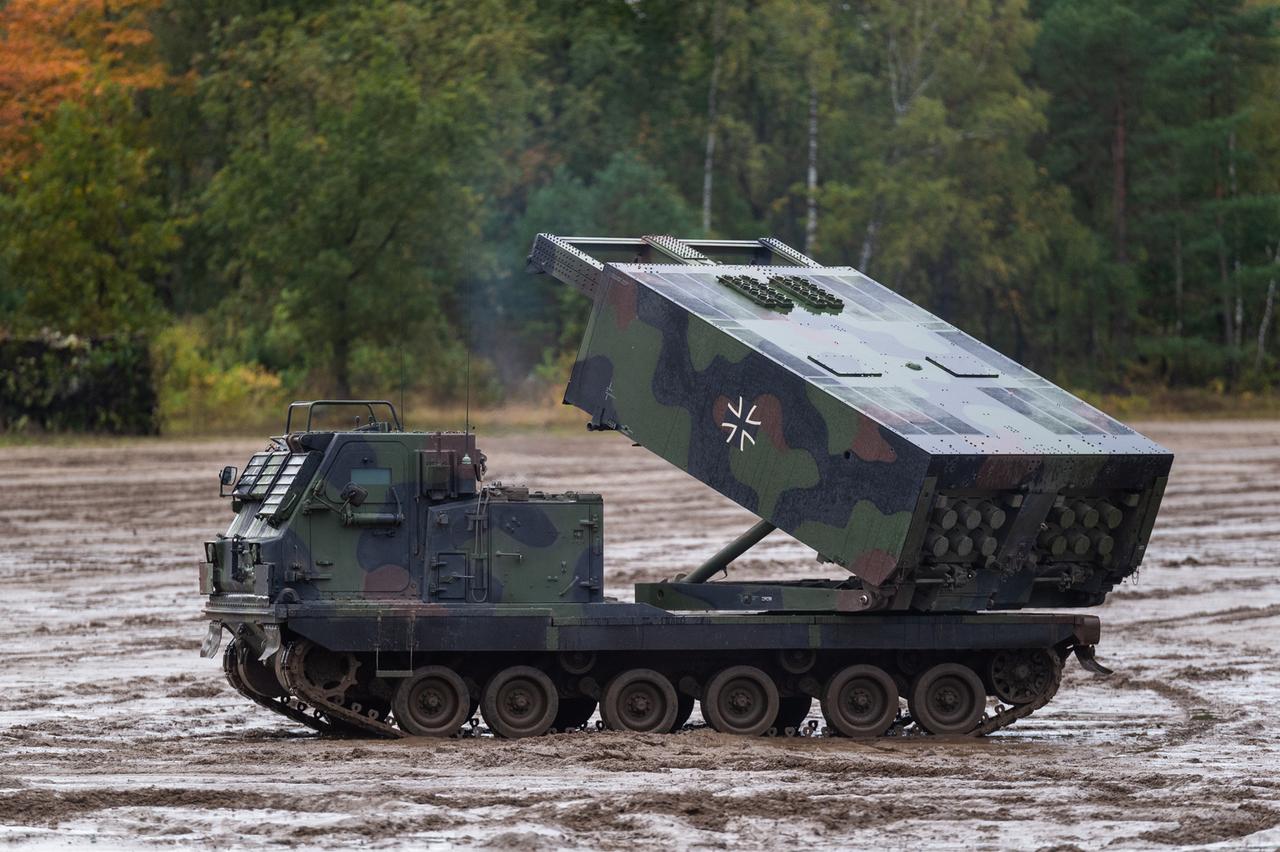Ein Raketenwerfer der Bundeswehr vom Typ Mars Ein Raketenwerfer der Bundeswehr vom Typ Mars