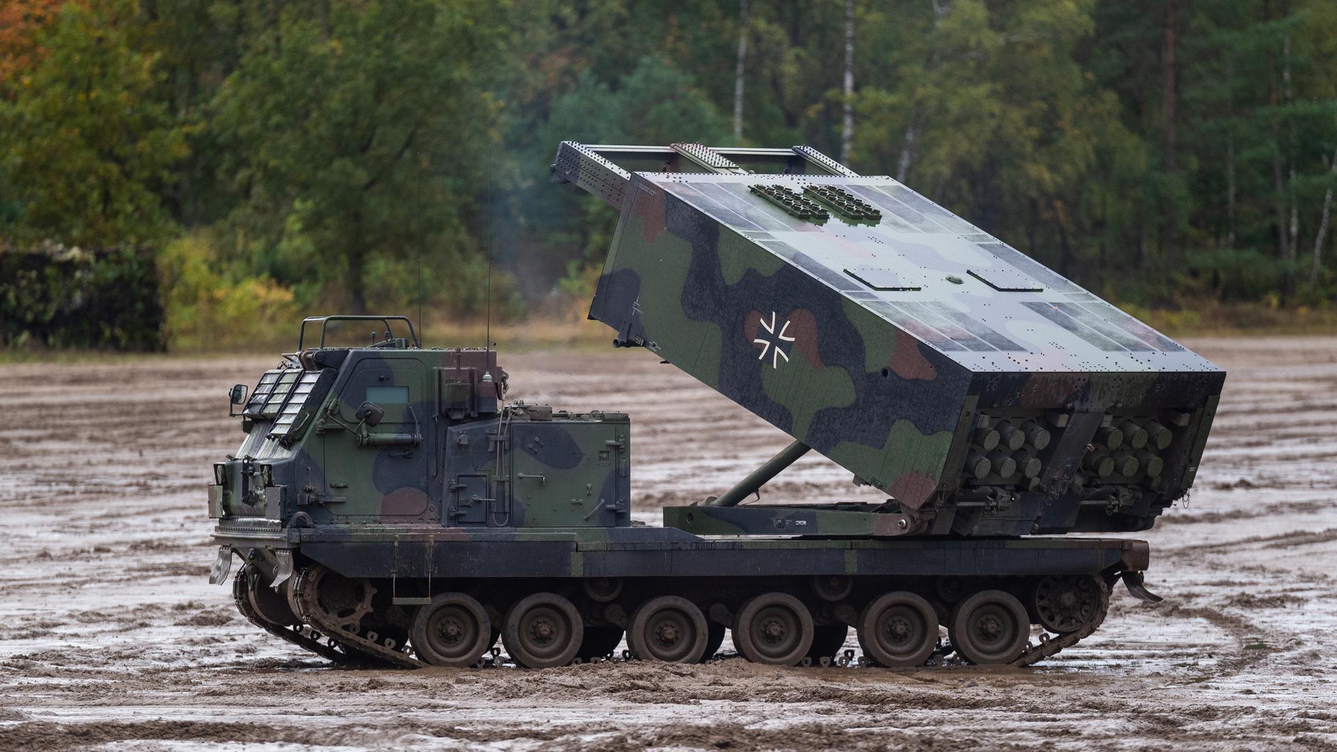 Ein Raketenwerfer der Bundeswehr vom Typ Mars Ein Raketenwerfer der Bundeswehr vom Typ Mars