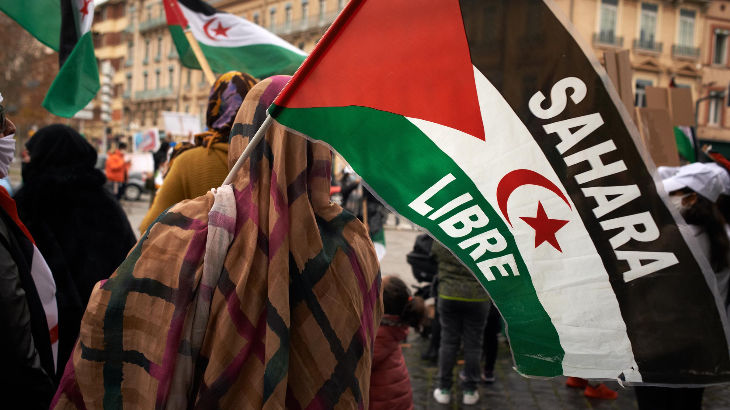 Saharaui-Demonstration, hier in Toulouse