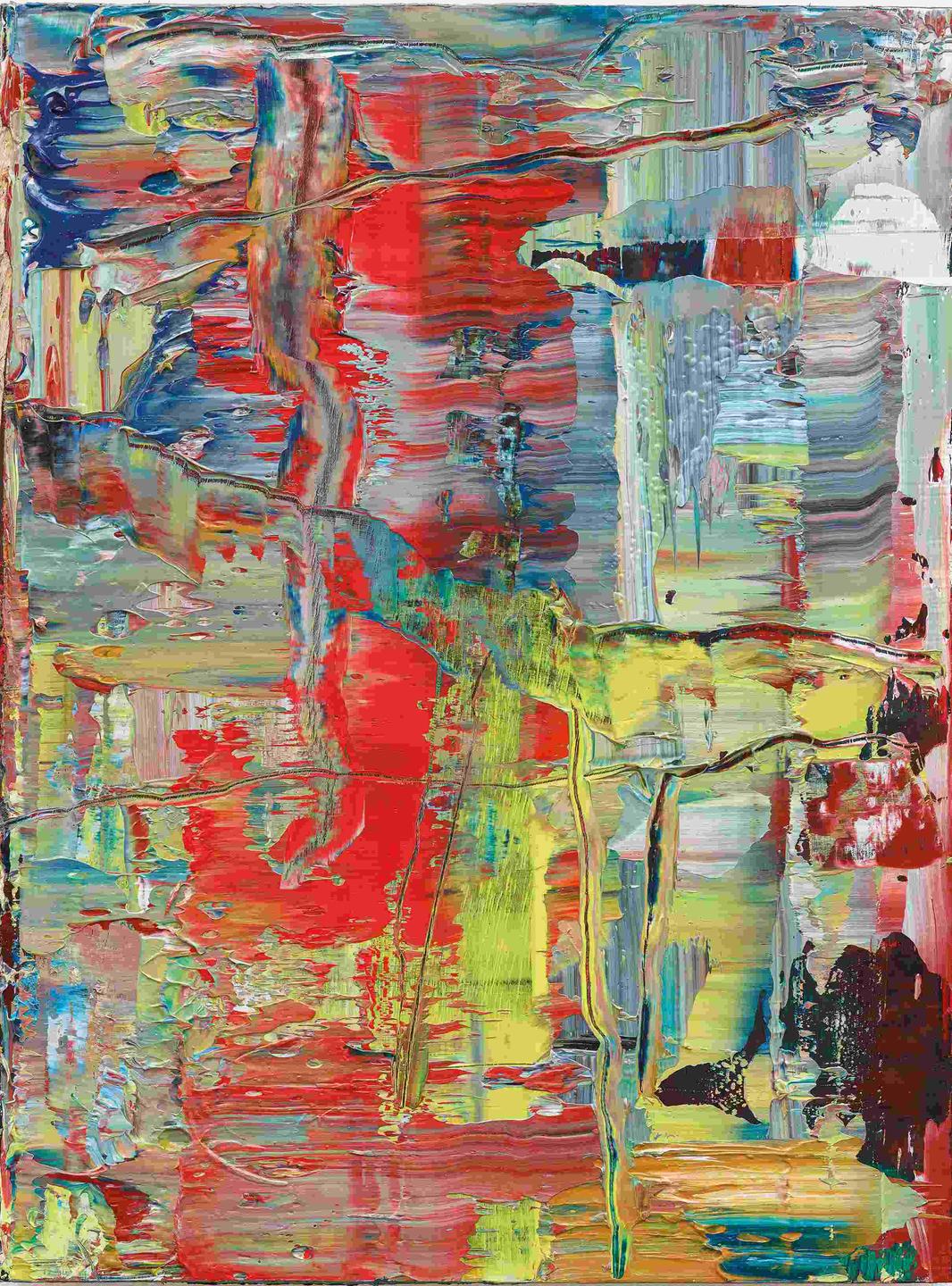 Malerei von Gerhard Richter: Abstraktes Bild (944-2), 2016. Öl auf Holz 40 x 30 cm. Malerei von Gerhard Richter: Abstraktes Bild (944-2), 2016. Öl auf Holz 40 x 30 cm.