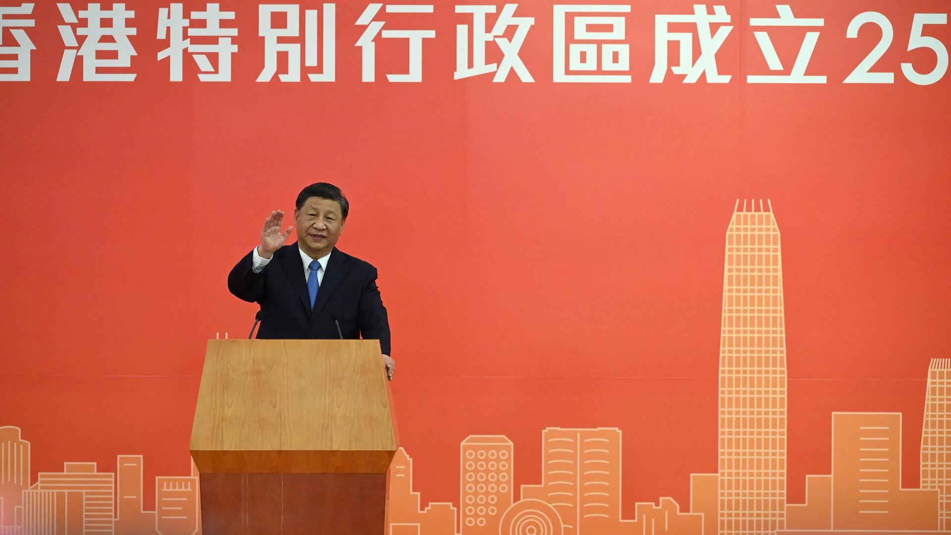 China - Präsident Xi zu Jubiläumsfeier in Hongkong eingetroffen
