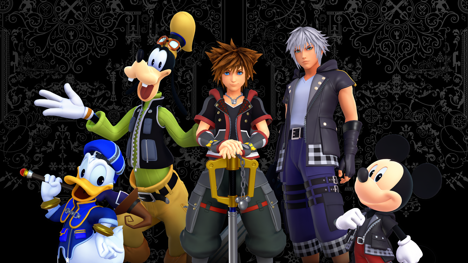 Ein Artwork basierend auf dem Computerspiel "Kingdom Hearts 3"
