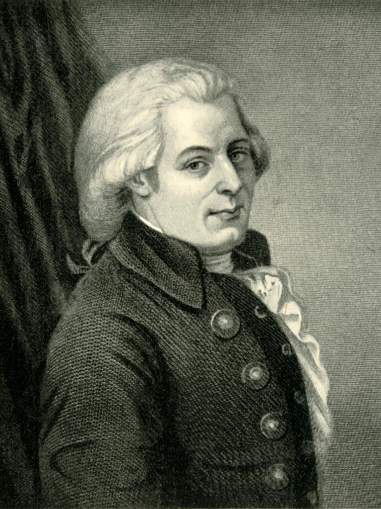 Ein historisches Porträt des Komponisten Wolfgang Amadeus Mozart (1756-1791).