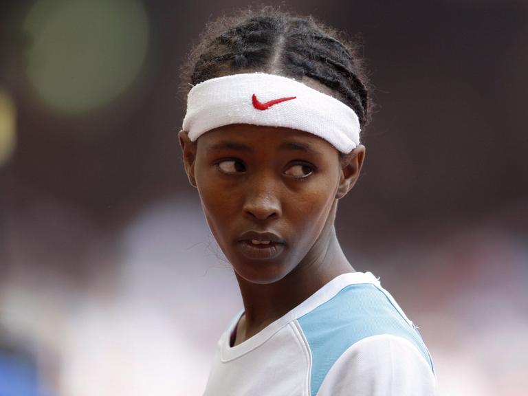 Ein Traum wird wahr: Samia Yusuf Omar bei den Olympischen Spielen in Peking 2008.
