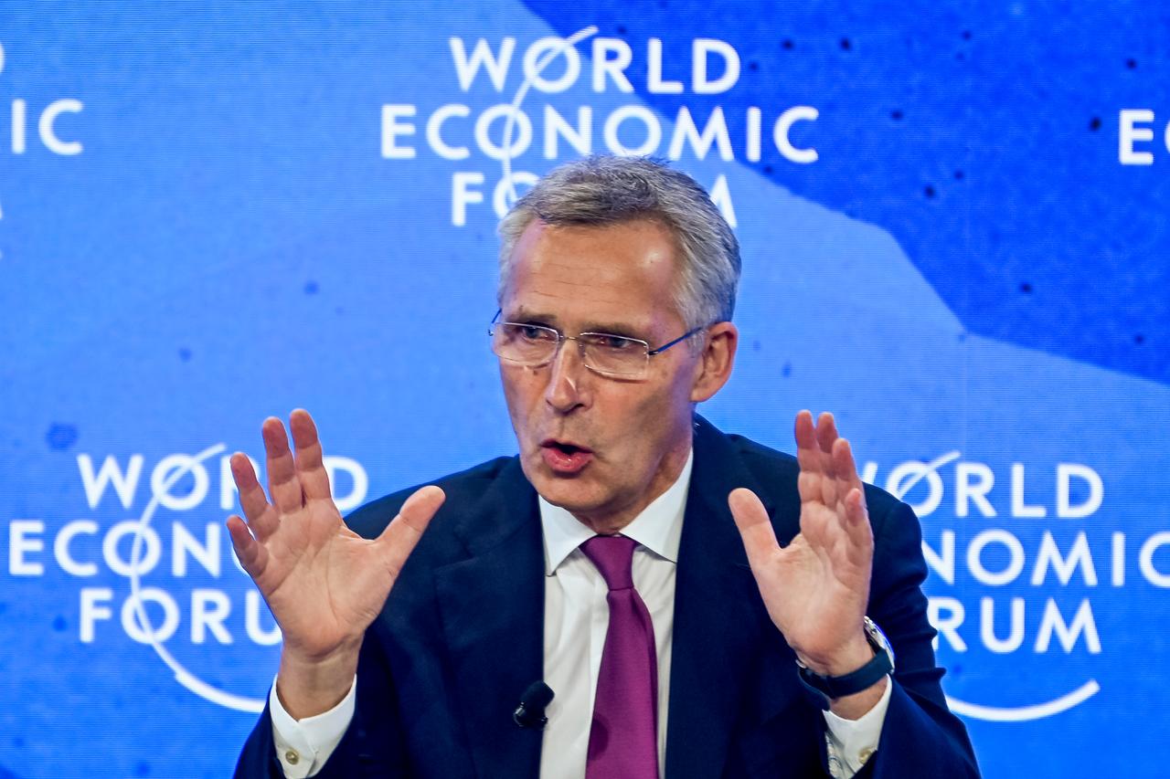 NATO-Generalsekretär Jens Stoltenberg 2022 auf dem World Economic Forum im schweizerischen Davos. NATO-Generalsekretär Jens Stoltenberg 2022 auf dem World Economic Forum im schweizerischen Davos.