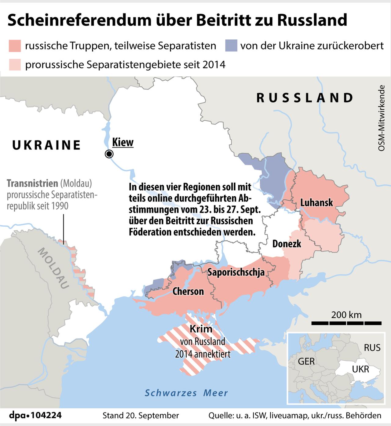 Krieg In Der Ukraine - Nach Ende Der Scheinreferenden Droht Schnelle ...