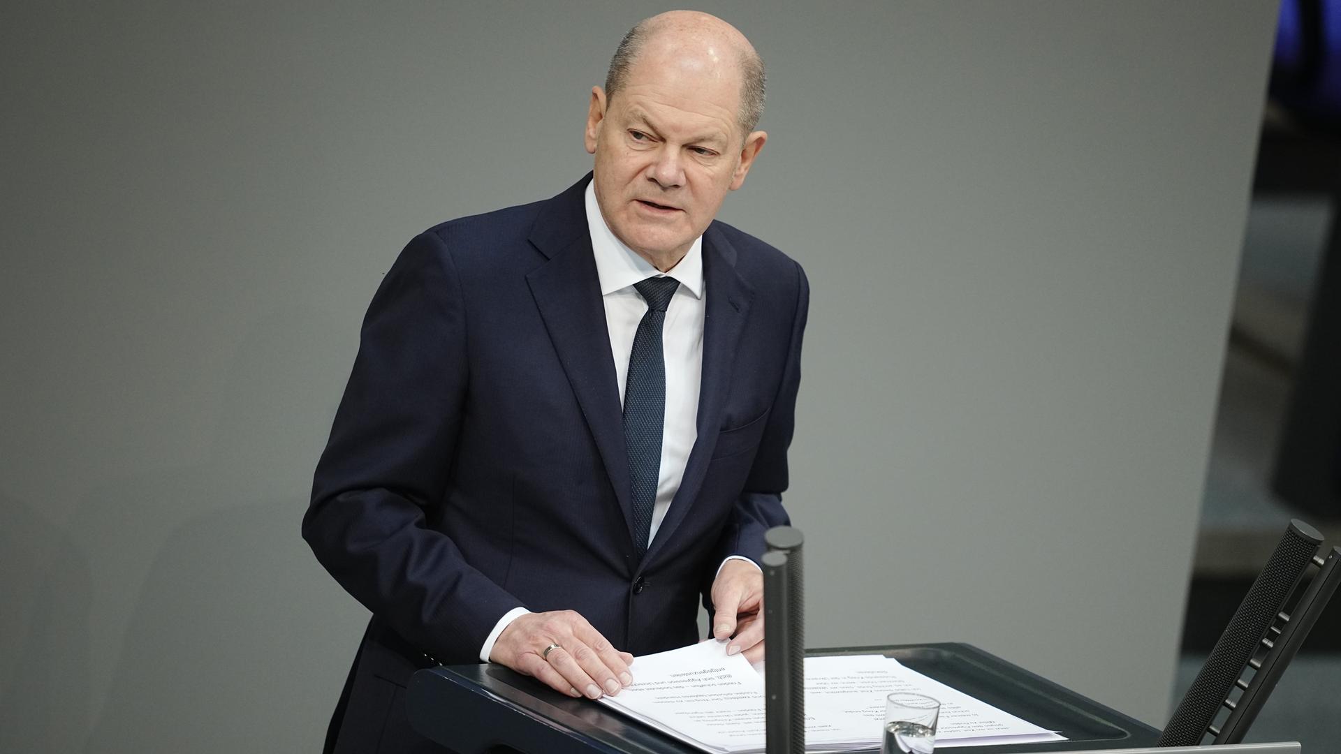 Scholz Hält Rede Zur Ukraine