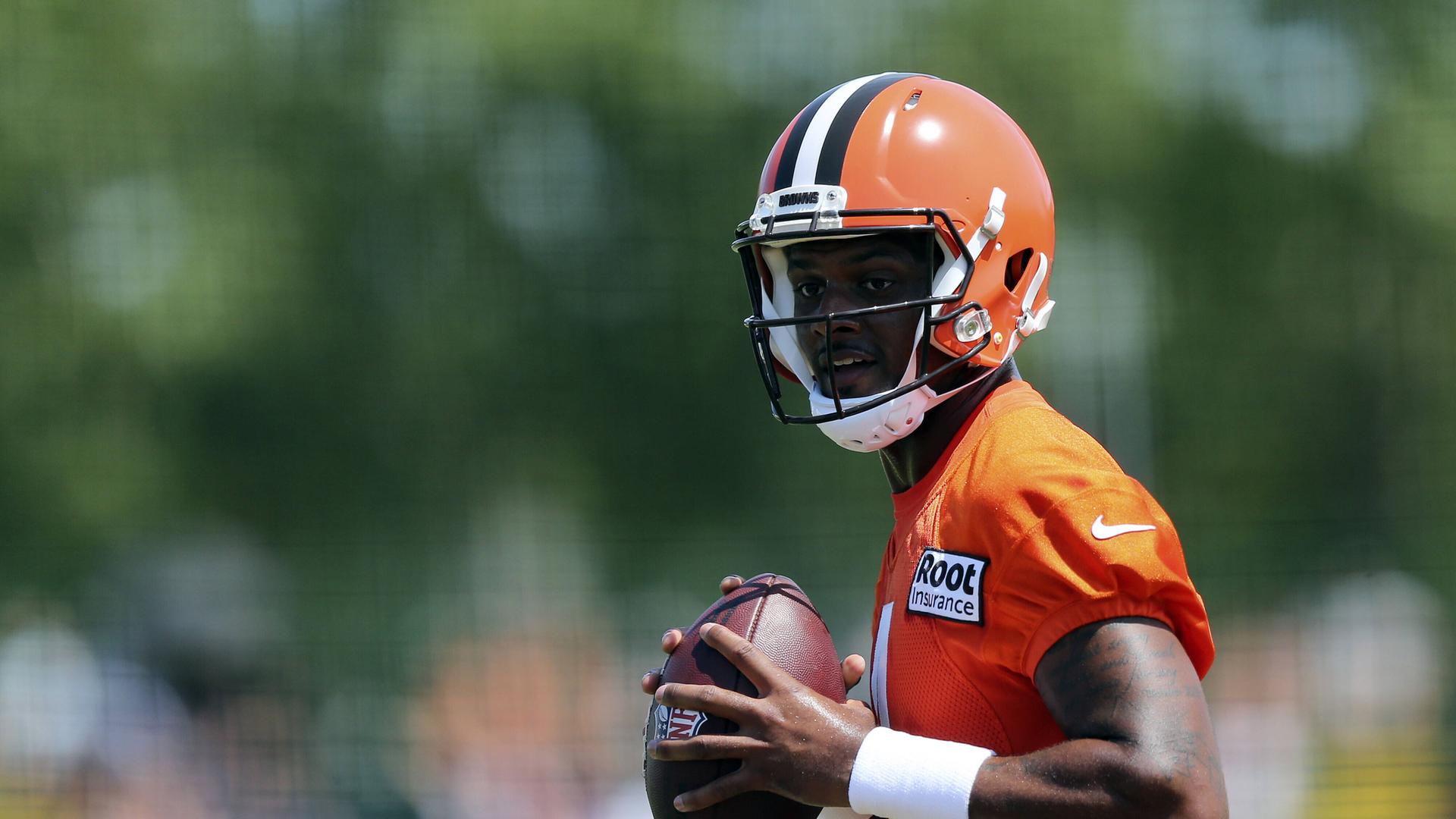 Quarterback Deshaun Watson von den Cleveland Browns. Quarterback Deshaun Watson von den Cleveland Browns.