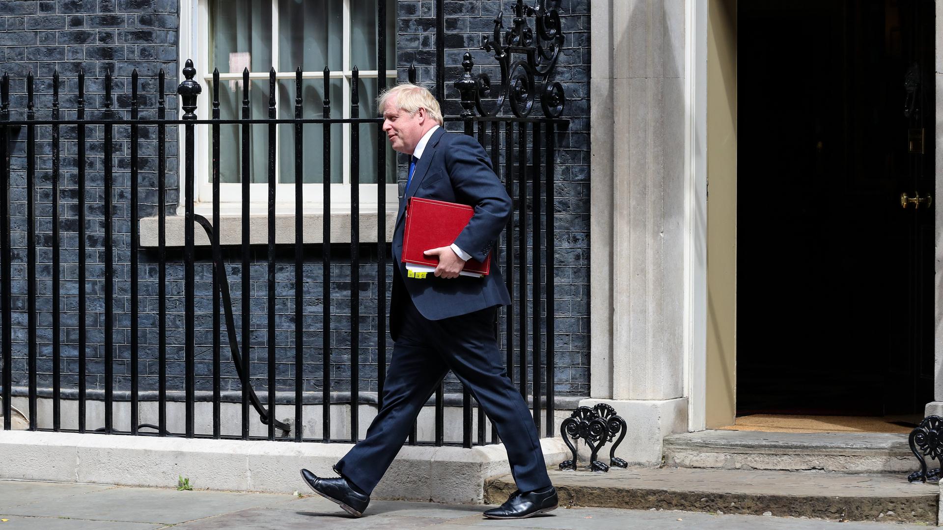 Boris Johnson verlässt die Downing Street 