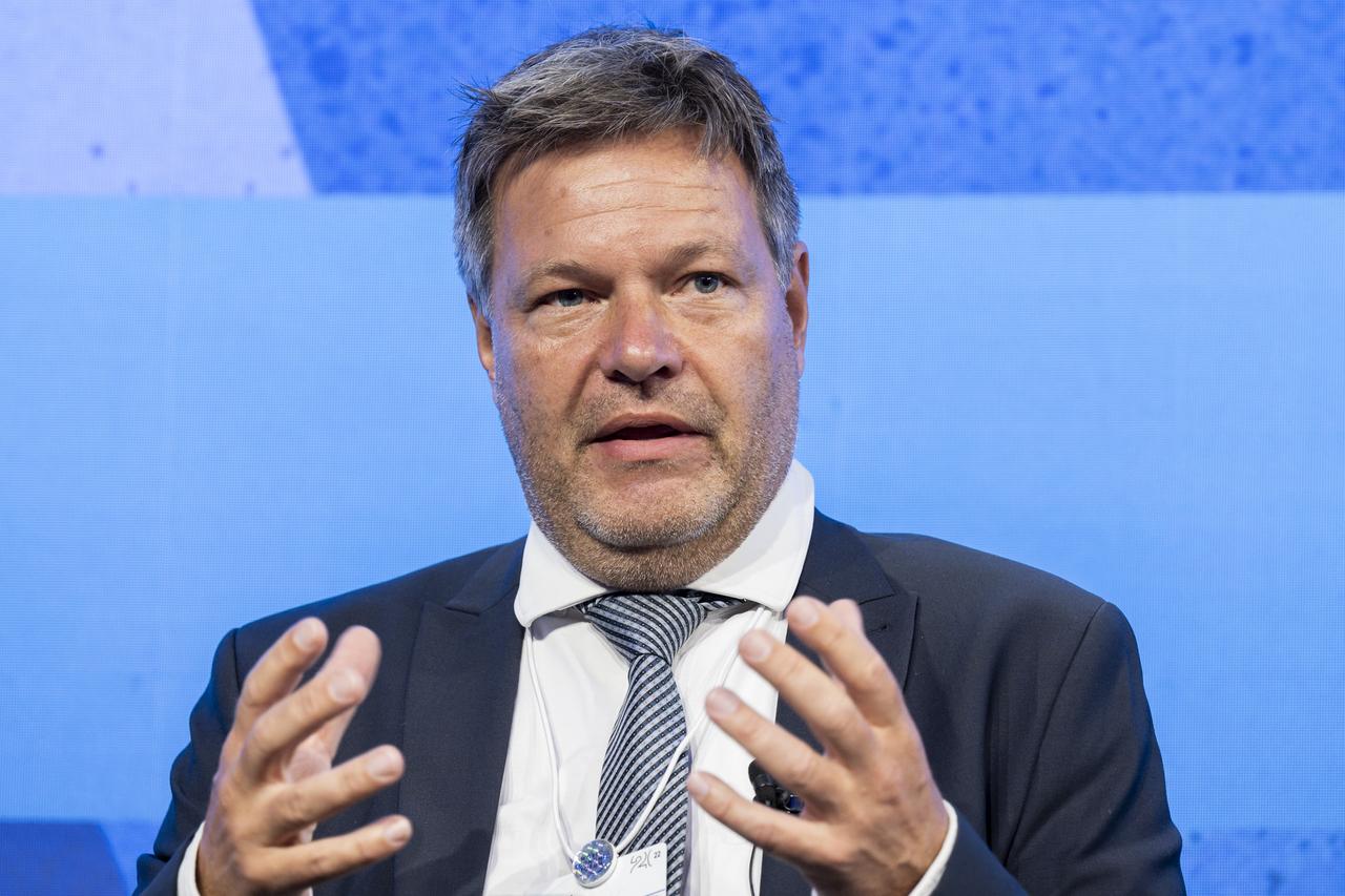 Robert Habeck beim Weltwirtschaftsforum 2022 in Davos Robert Habeck beim Weltwirtschaftsforum 2022 in Davos