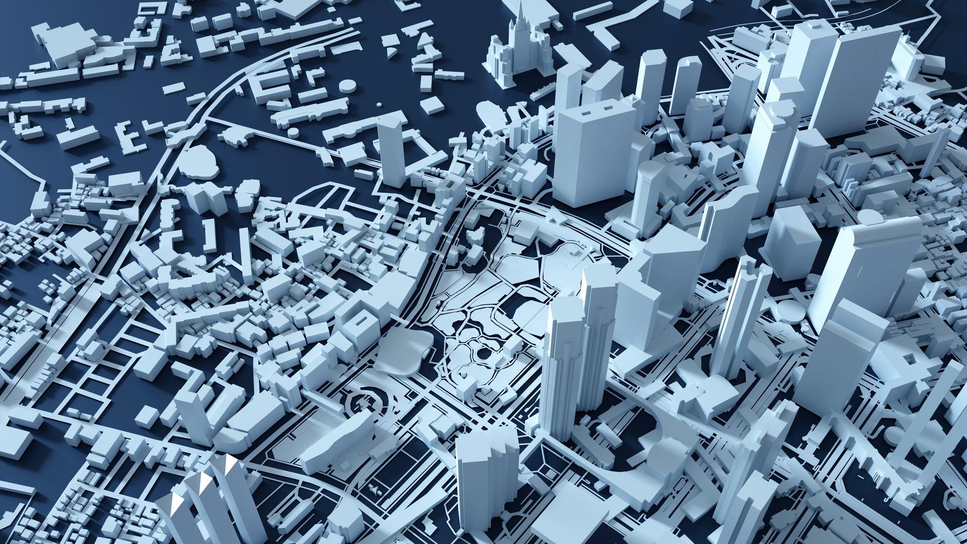 3D Visualisierung eines Stadtmodells 3D Visualisierung eines Stadtmodells