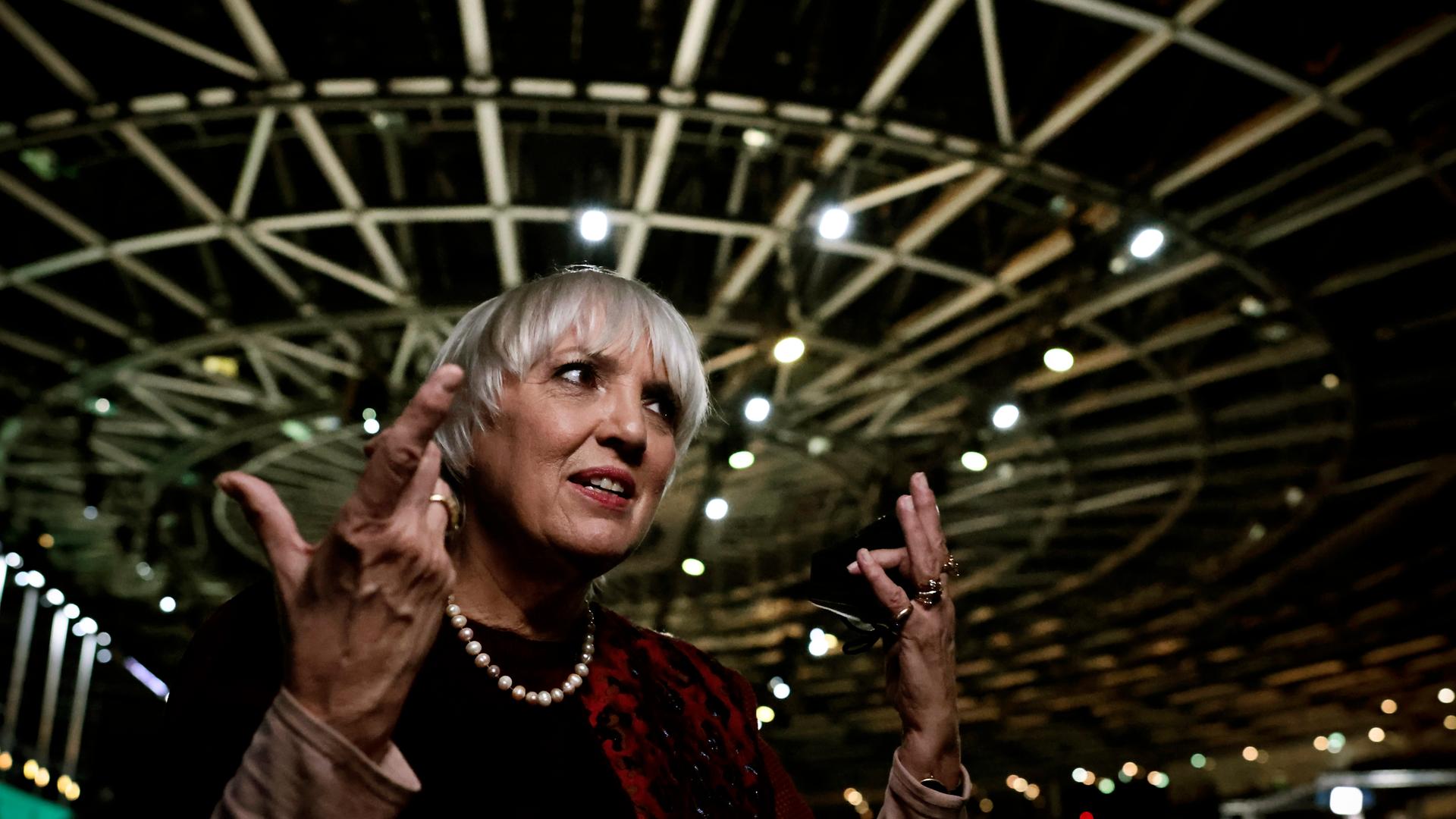 Claudia Roth spricht gestikulierend in ein Mikrofon. Claudia Roth spricht gestikulierend in ein Mikrofon.