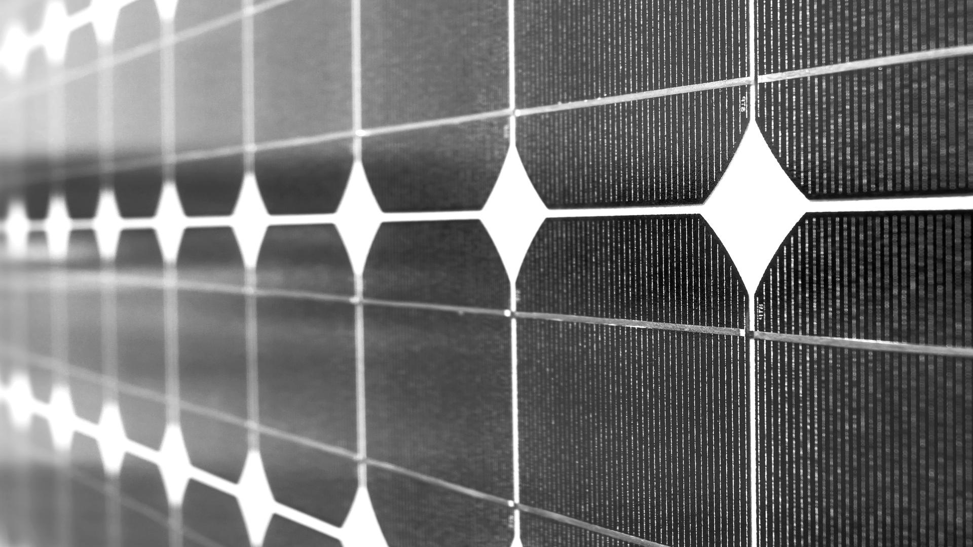 Detailaufnahme eines Solar-Panels
