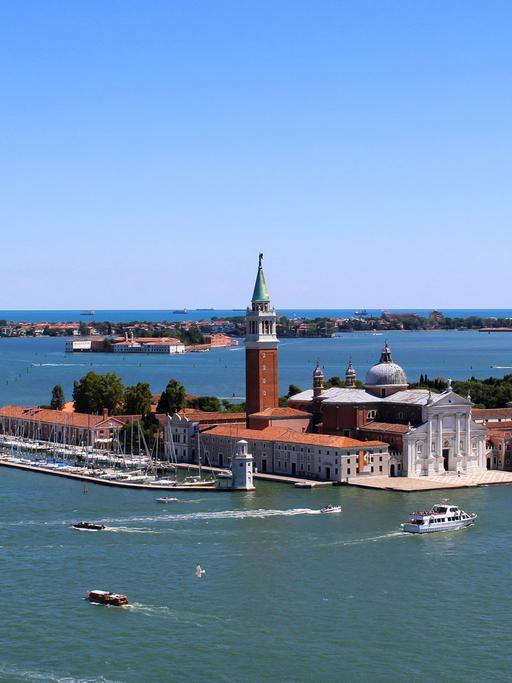 Blick auf die Insel San Giorgio Maggiore in Venedig.