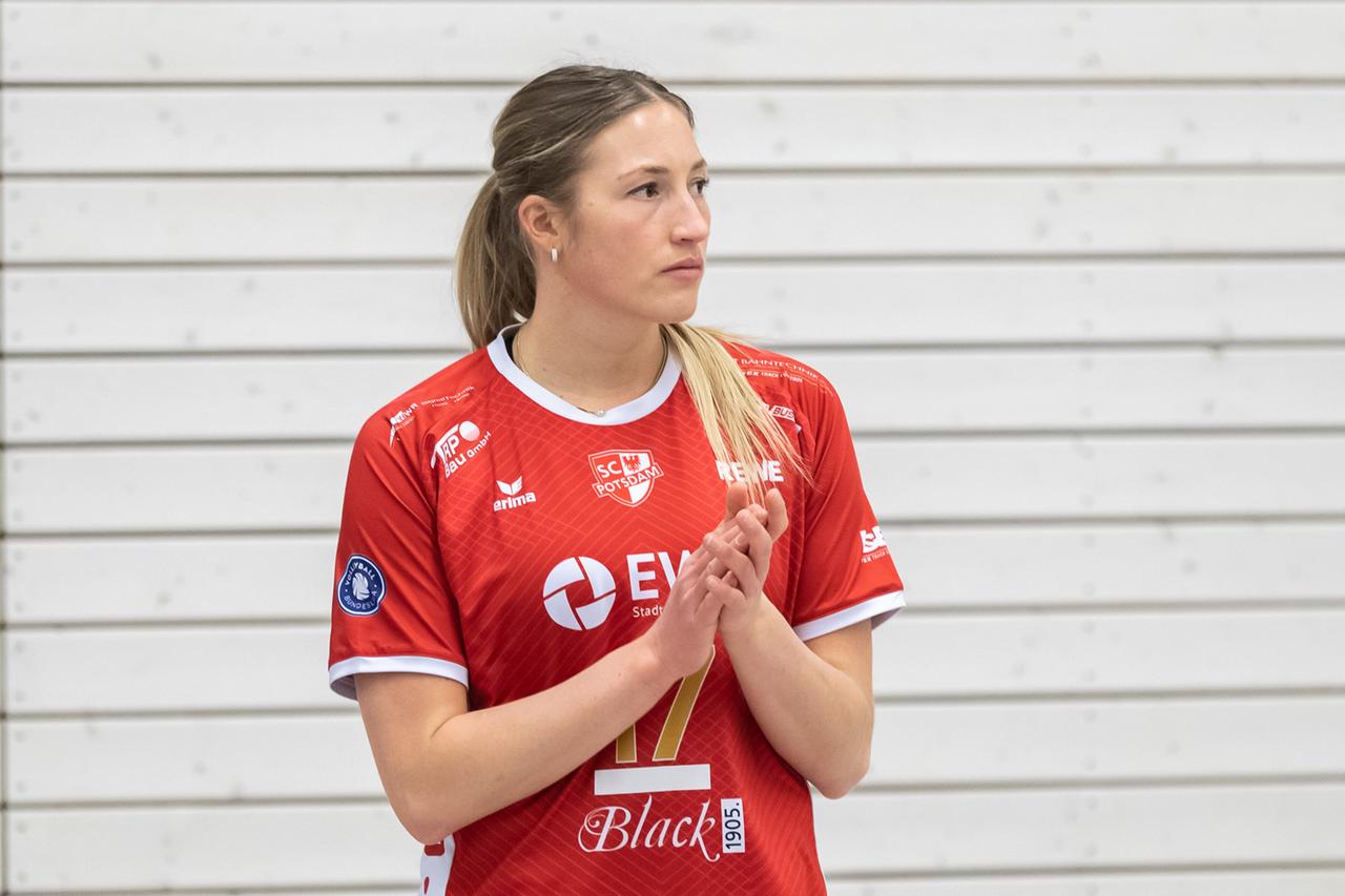 Laura Emonts, die Kapitänin vom Volleyball-Bundesligisten SC Potsdam Laura Emonts, die Kapitänin vom Volleyball-Bundesligisten SC Potsdam