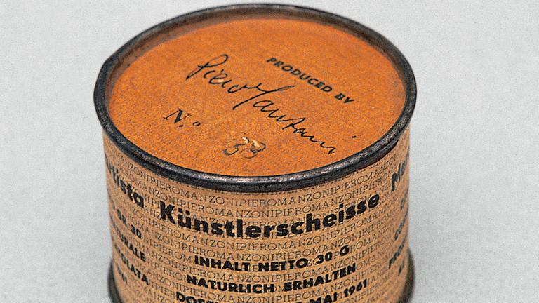 Piero Manzonis Projekt "Merda d’artista" ("Künstlerscheiße") ausgestellt im Frankfurter Städel-Museum. Piero Manzonis Projekt "Merda d’artista" ("Künstlerscheiße") ausgestellt im Frankfurter Städel-Museum.