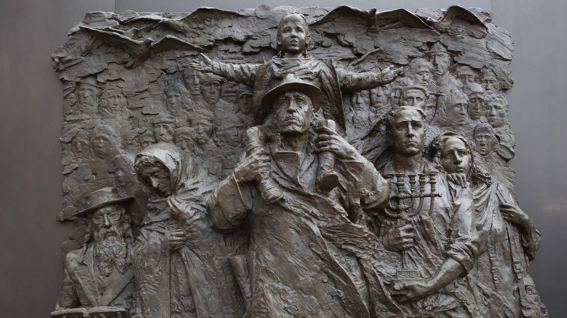 Ein Denkmal in Schanghai erinnert an jüdische Flüchtlinge, die im Zweiten Weltkrieg in die Stadt kamen