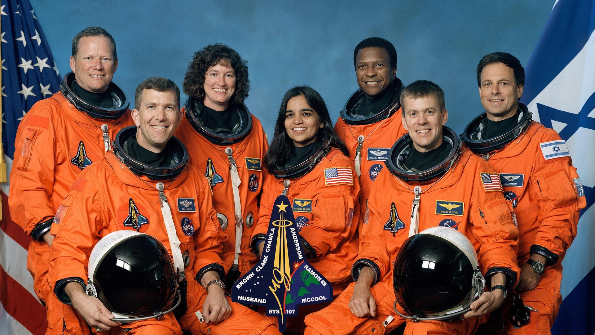 Die Besatzung der Raumfähre Columbia kam bei der Rückkehr zur Erde am 01. Februar 2003 ums Leben.