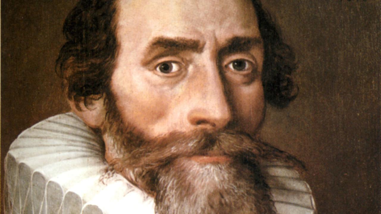 Johannes Kepler (1571-1630) auf einem Gemälde aus dem Jahr 1610