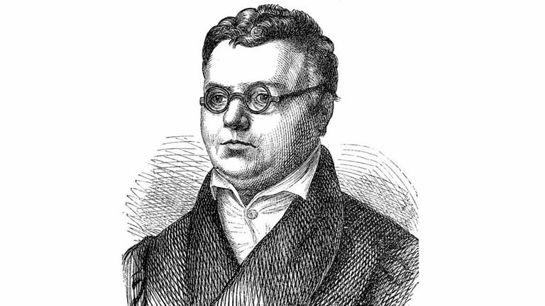 Gezeichnetes Porträt von Friedrich Arnold Brockhaus Gezeichnetes Porträt von Friedrich Arnold Brockhaus