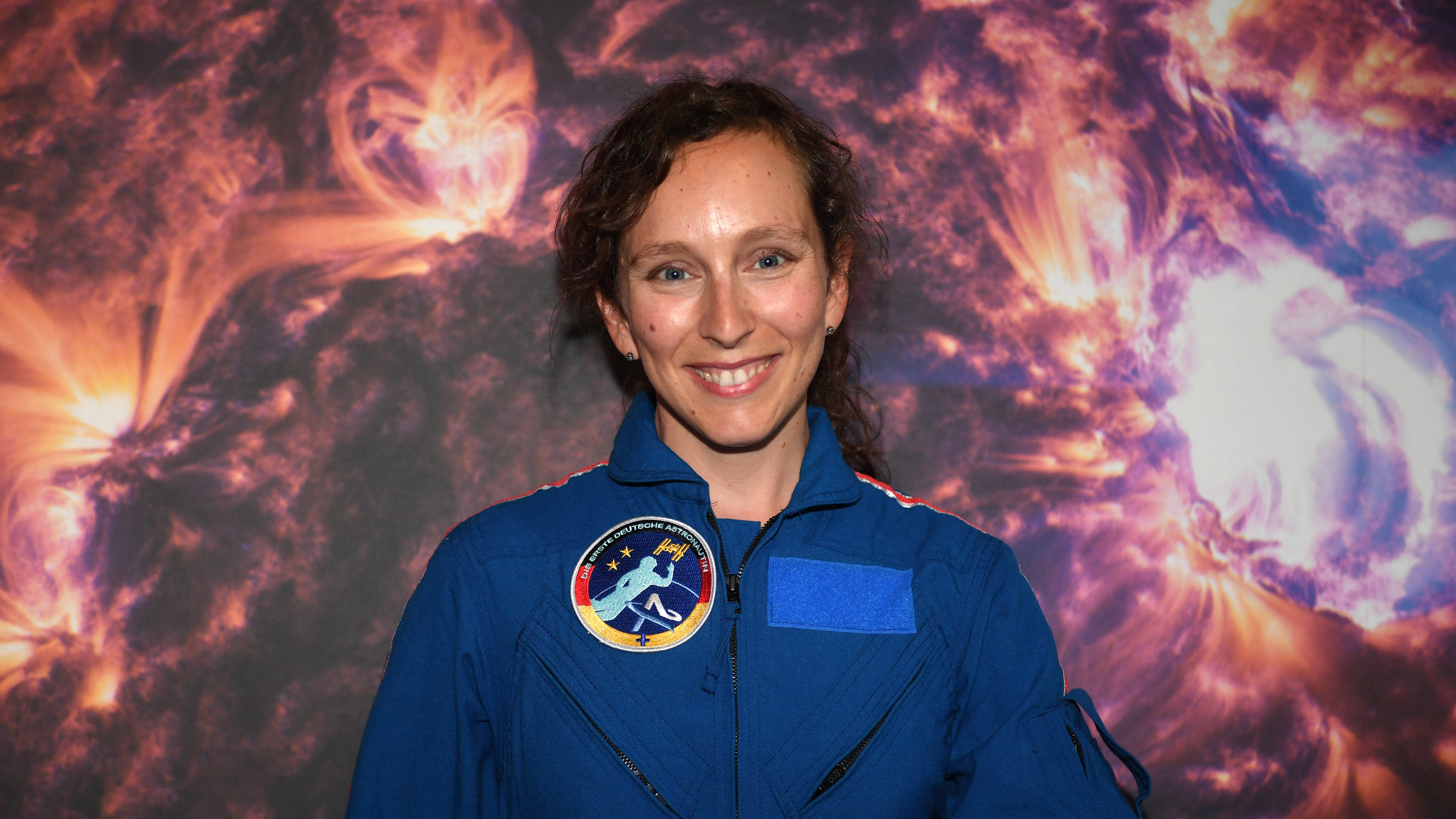 Astronautin Suzanna Randall in der ESO Supernova im Jahr 2018.