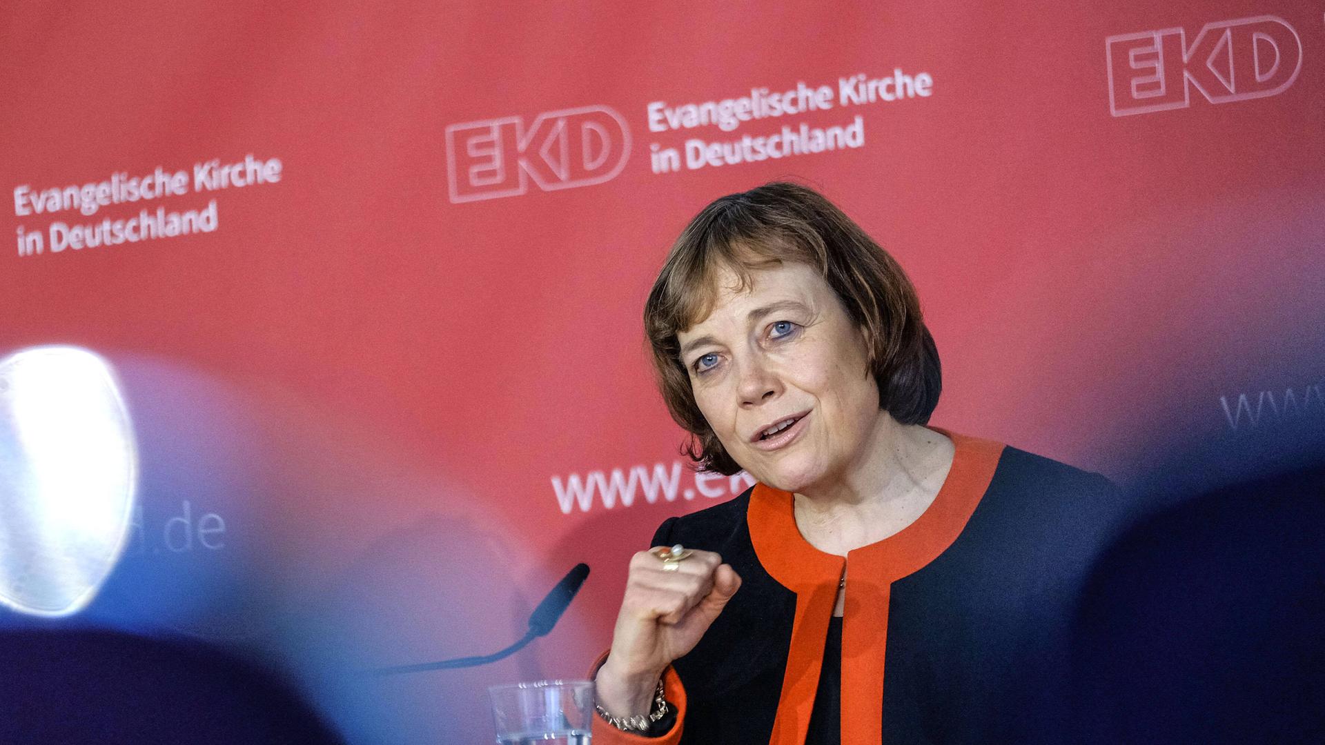 Pressekonferenz mit der der Ratsvorsitzenden der Evangelischen Kirche in Deutschland Annette Kurschus