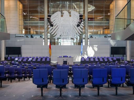 Innenansicht des Deutschen Bundestags in Berlin. Foto vom 22. Januar 2016.