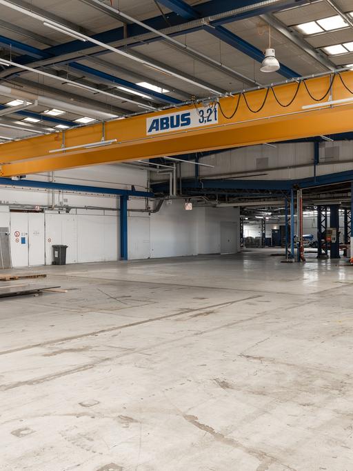 Die Hübner-Hallen von innen.