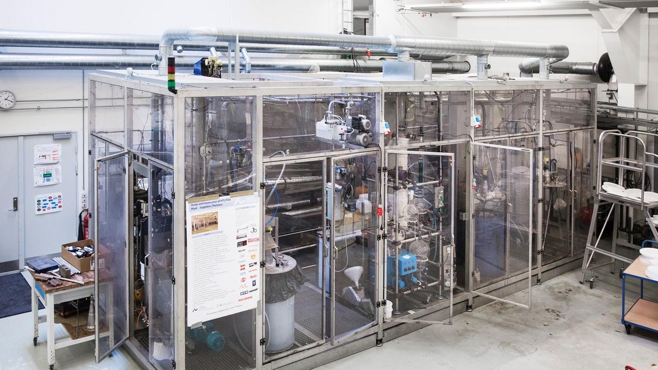 Reaktor zur hydrothermalen Liquifizierung von Biomasse an der Universität Aarhus