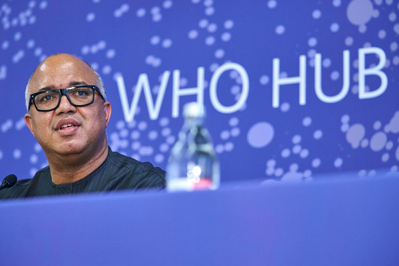 Chikwe Ihekweazu bei der Eröffnung des WHO Hub for Pandemic and Epidemic Intelligence Chikwe Ihekweazu bei der Eröffnung des WHO Hub for Pandemic and Epidemic Intelligence