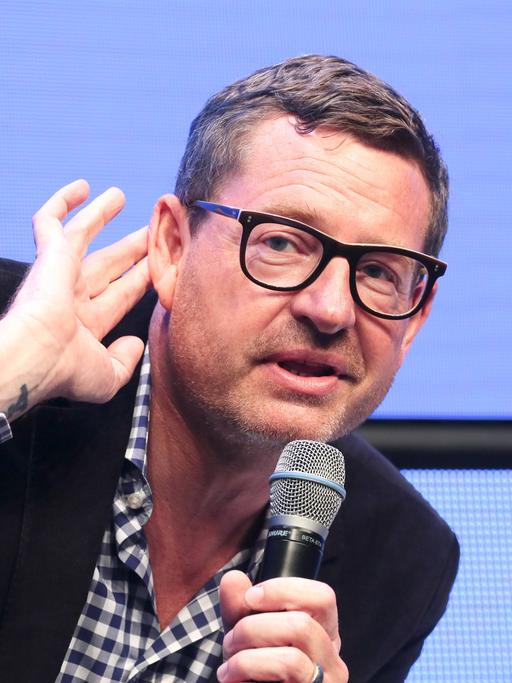 Der Journalist Kai Diekmann bei einem einer Podiumsdiskussion in Berlin