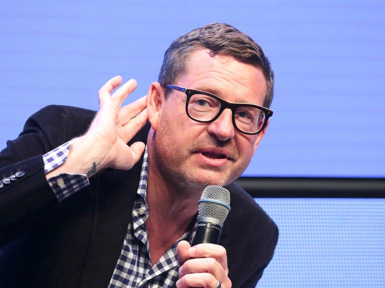 Der Journalist Kai Diekmann bei einem einer Podiumsdiskussion in Berlin