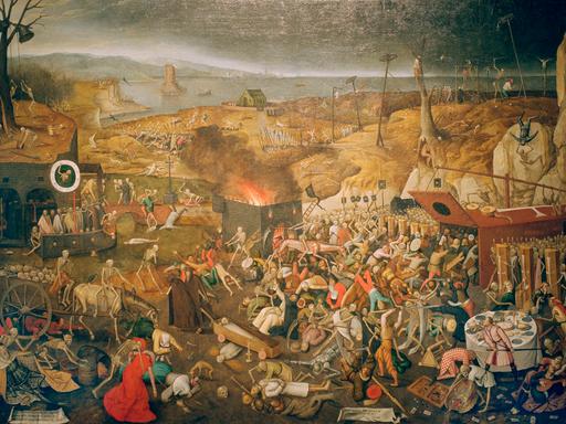 Tod und Verderben: Die Welt zu Zeiten der Pest um 1560 steht in Flammen, wie Pieter Bruegels Bild zeigt. 