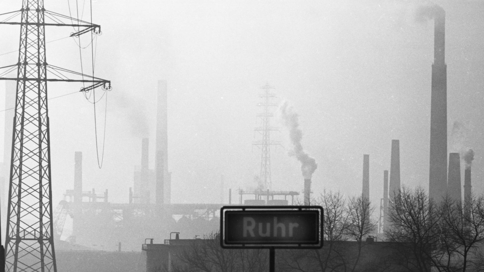 Blick auf Duisburg 1972 Blick auf Duisburg 1972