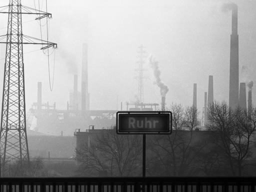 Blick auf Duisburg 1972