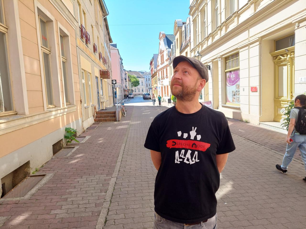 Porträt von Matthias Heine. Porträt von Matthias Heine.