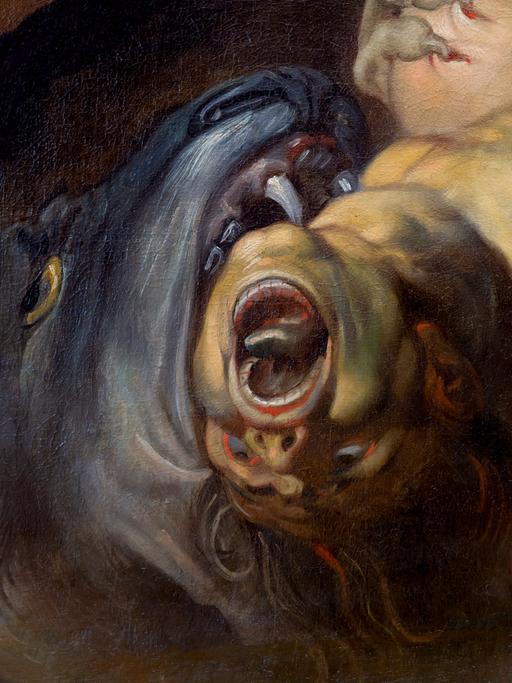 Detail aus dem Gemälde "Das große jüngste Gericht" von Peter Paul Rubens, etwa 1617. Es gehört der Alten Pinakothek in München.