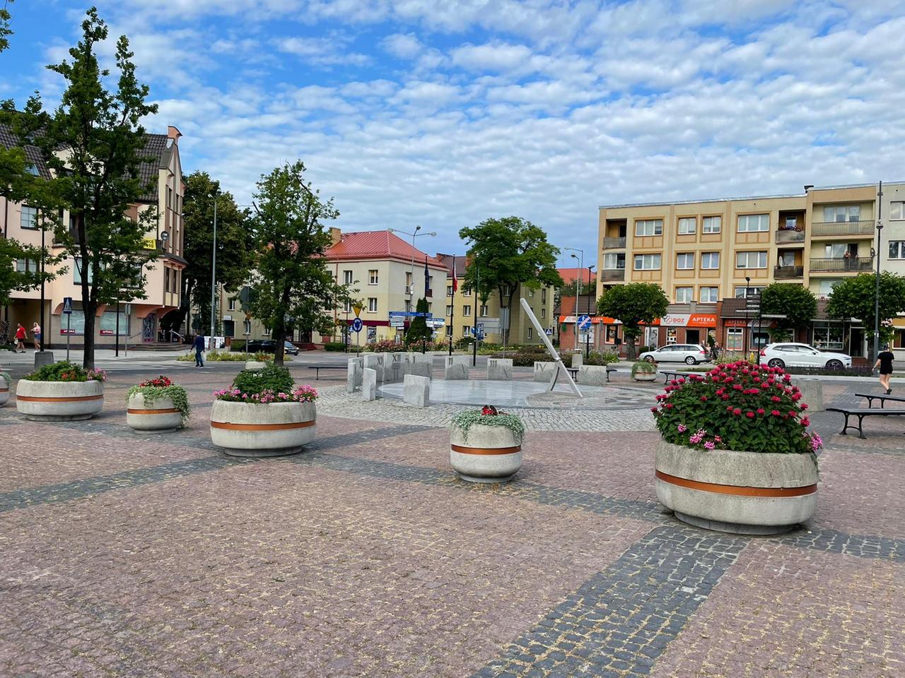 Marktplatz einer Stadt. Marktplatz einer Stadt.