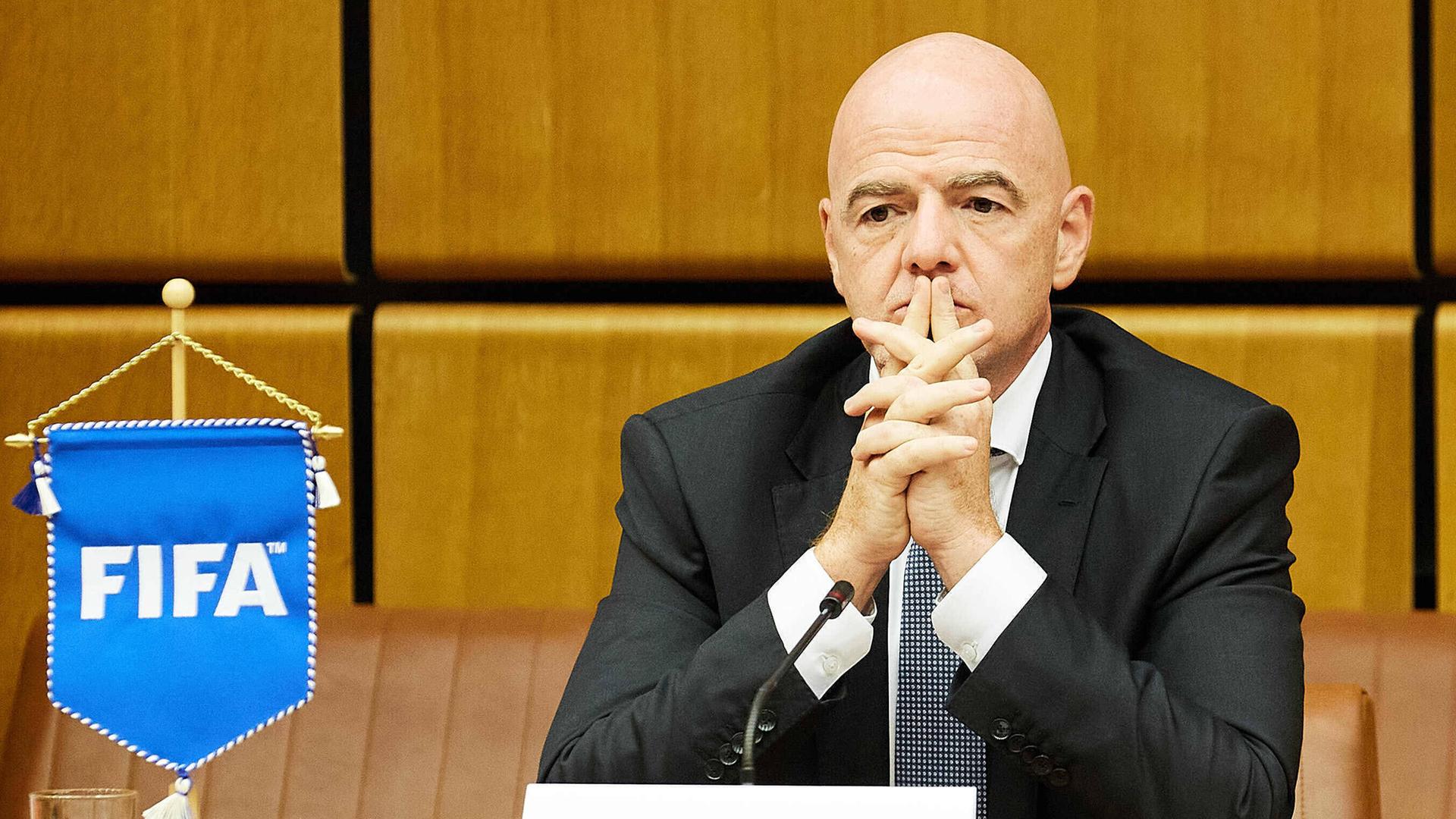 Der FIFA-Präsident Gianni Infantino Der FIFA-Präsident Gianni Infantino