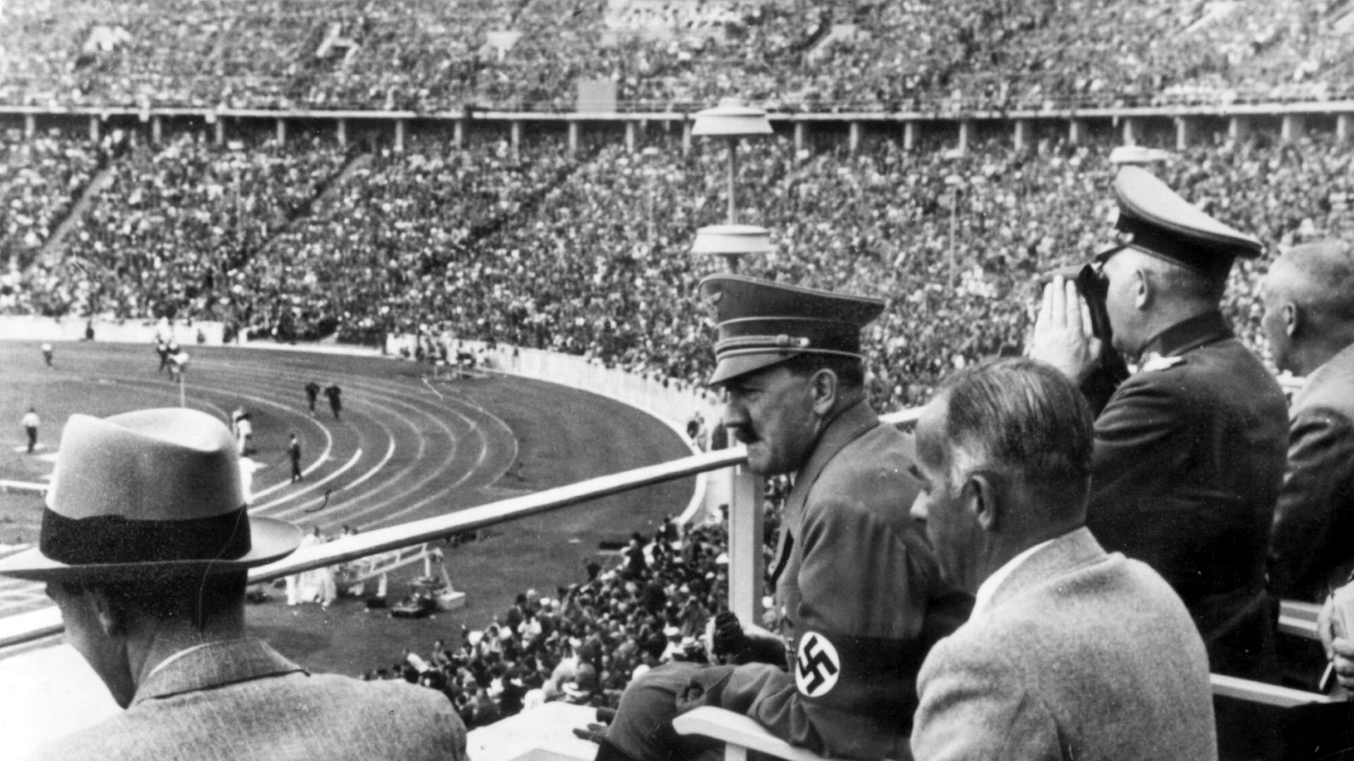 Adolf Hitler bei den Olympischen Sommerspielen von Berlin 1936