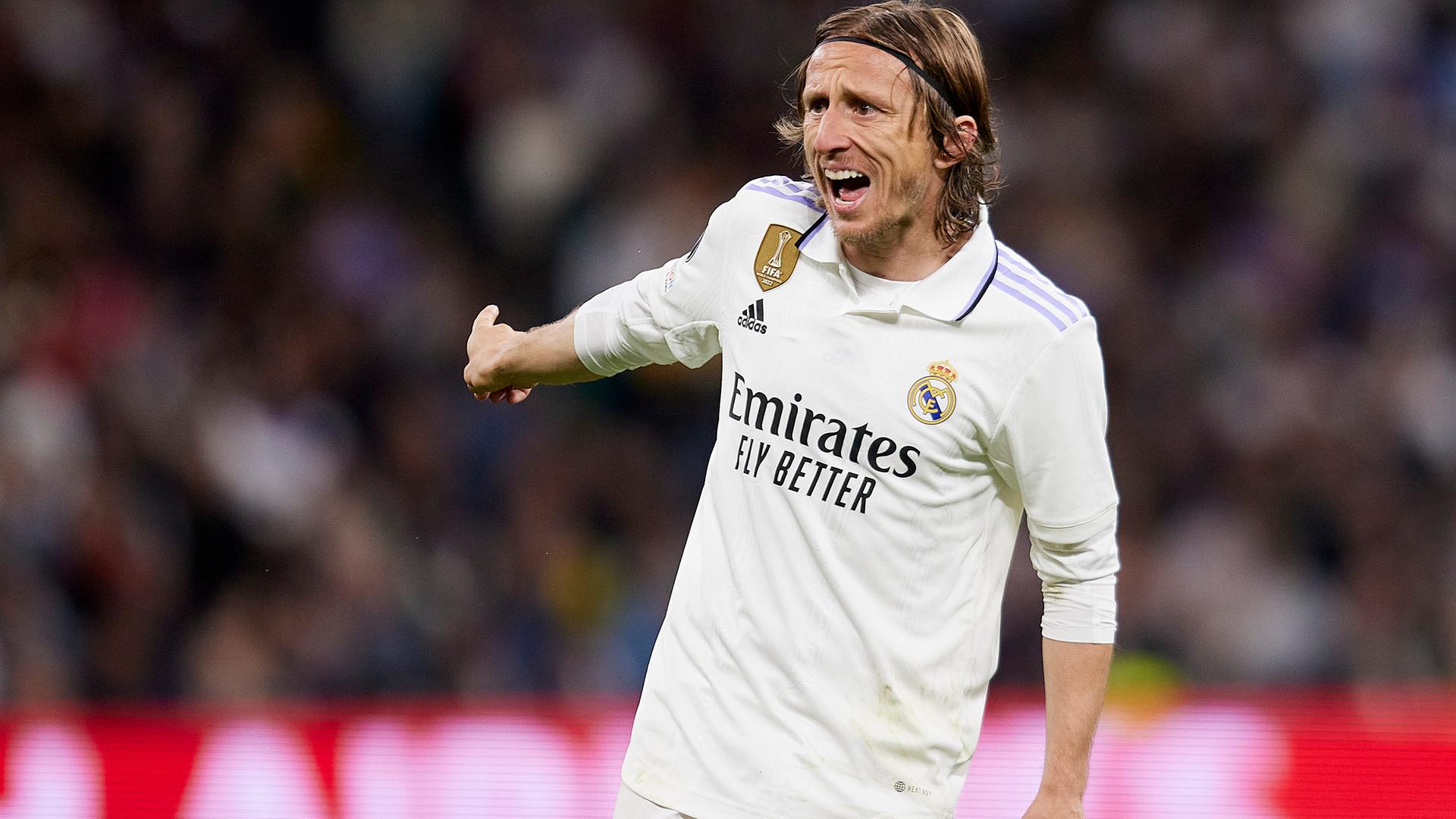 Luka Modric beim Spiel von Real Madrid gegen den FC Chelsea Luka Modric beim Spiel von Real Madrid gegen den FC Chelsea
