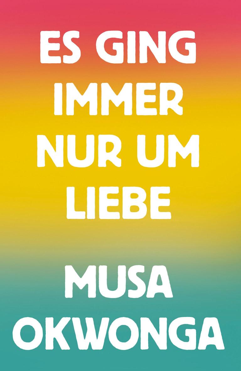 Auf einem bunten Hintergrund stehen in großen Buchstaben Buchtitel und der Name des Autoren. Auf einem bunten Hintergrund stehen in großen Buchstaben Buchtitel und der Name des Autoren.