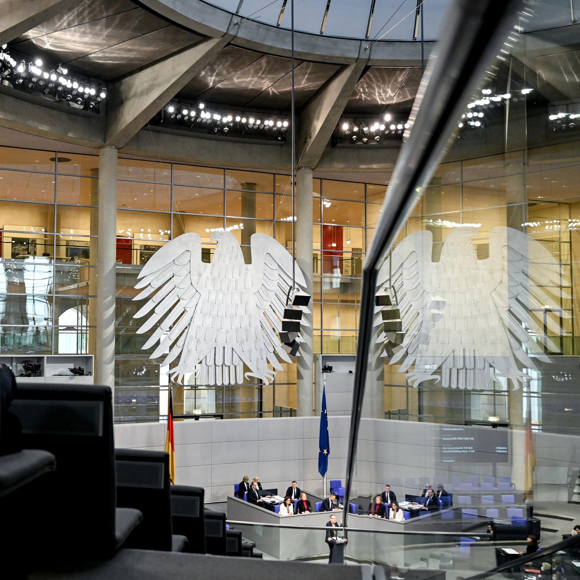 Berlin: Blick in den Bundestag