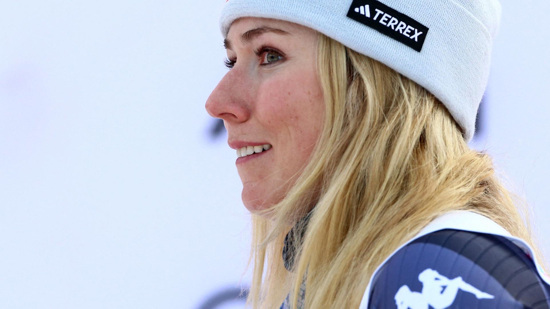 Ein Porträt Skirennfahrerin Mikaela Shiffrin Ein Porträt Skirennfahrerin Mikaela Shiffrin