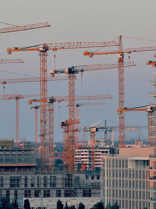 Hamburg: Baukräne bestimmen das Bild in der wachsenden Hafenstadt