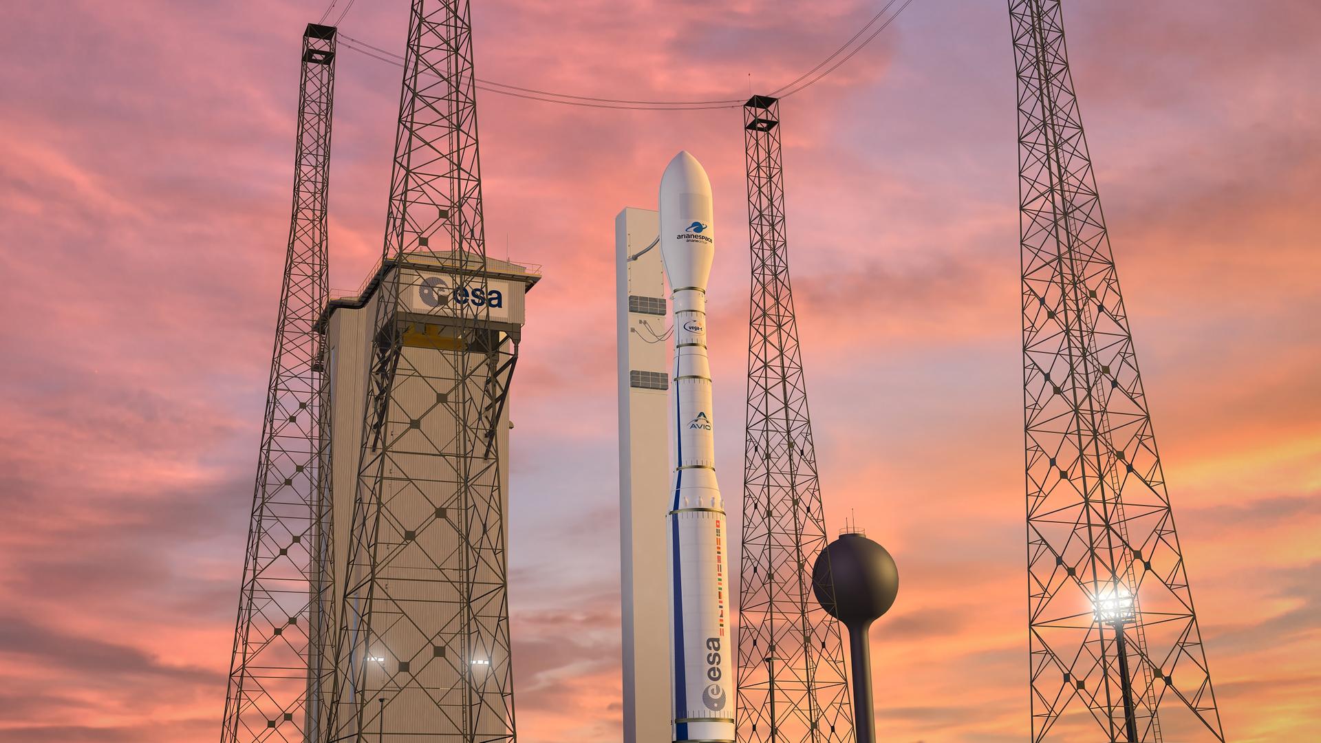 Europas Verbesserte Kleinrakete - Warten Auf Die Vega-C-Rakete ...