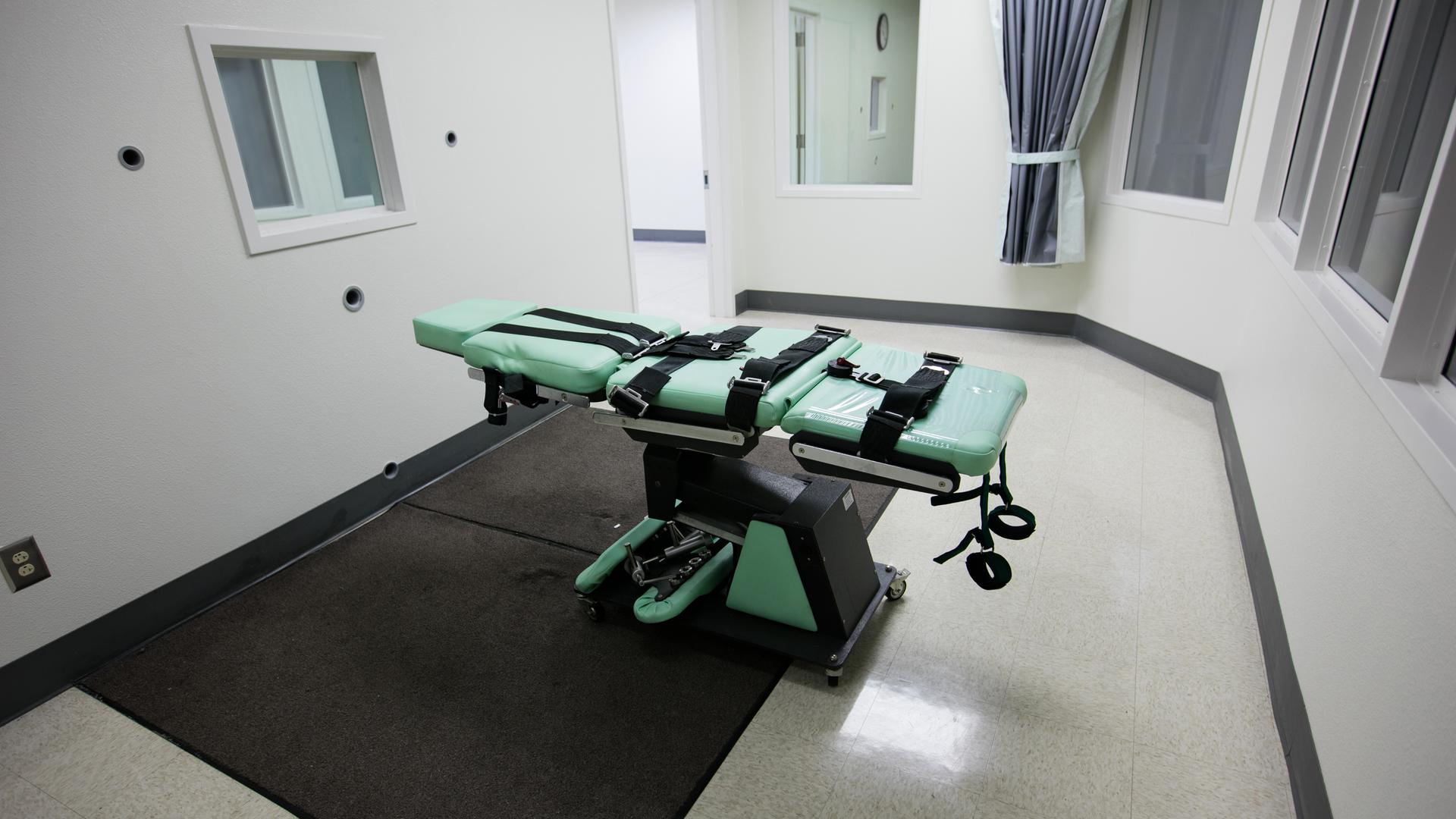 Der Hinrichtungsstuhl im "San Quentin State Prison" Gefängnis in Kalifornien, 2019.