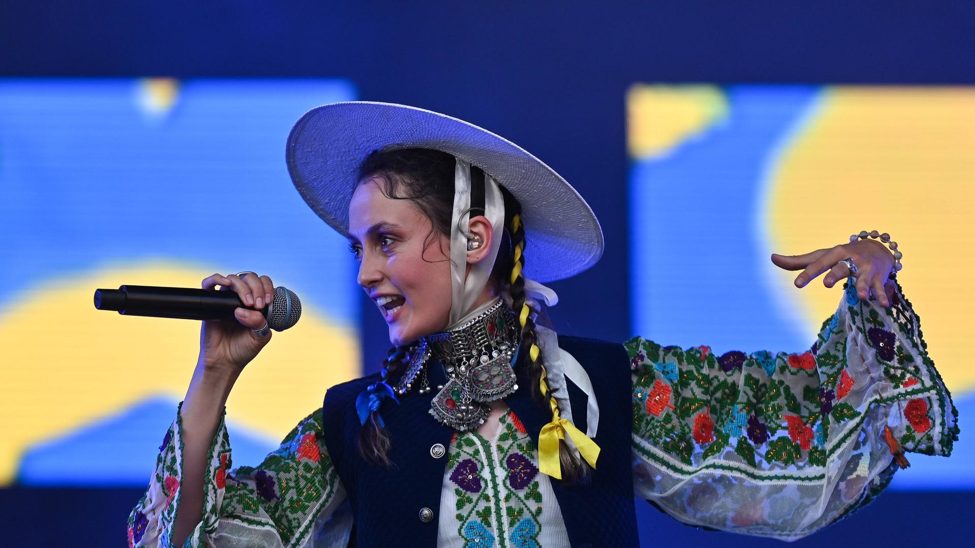 Die ukrainische Rapperin Alina Pash während des Kultur-Festivals in Krakau Die ukrainische Rapperin Alina Pash während des Kultur-Festivals in Krakau