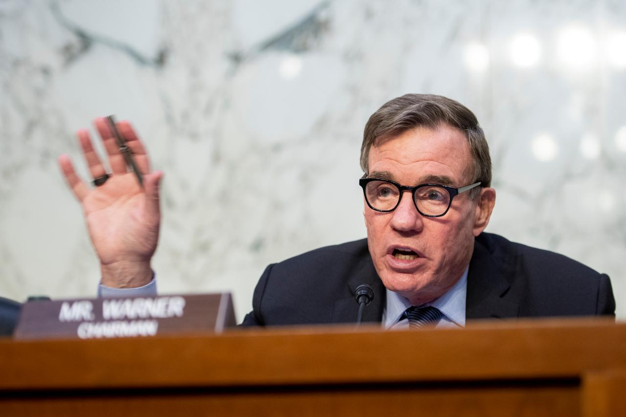 US-Senator Mark Warner (Bundesstaat Virginia) von den Demokraten US-Senator Mark Warner (Bundesstaat Virginia) von den Demokraten