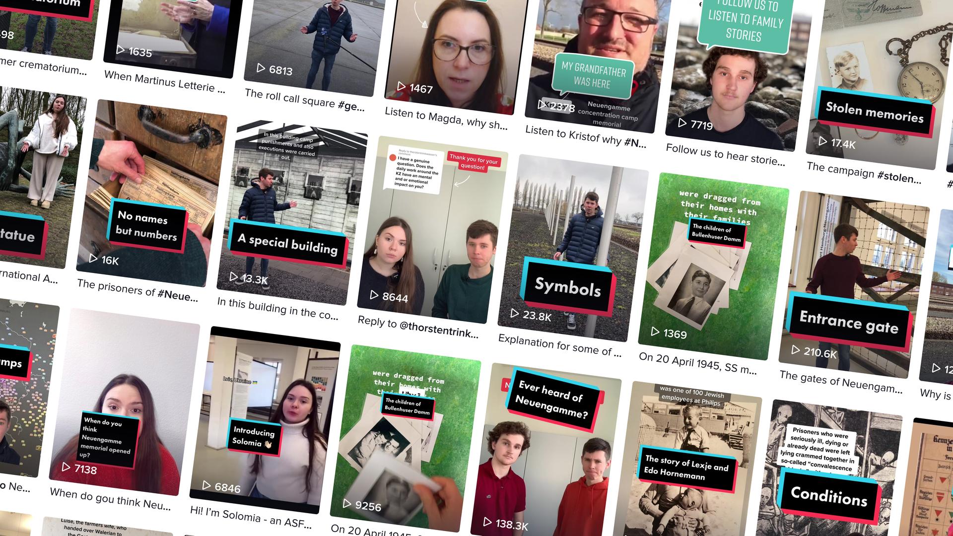 Screenshot der TikTok-Seite der Gedenksätte Neuengamme. Screenshot der TikTok-Seite der Gedenksätte Neuengamme.